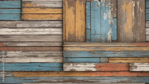 Weathered Wood Charm Vintage and Rustic Textures background