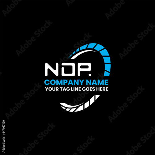 NDP letter logo vector design, NDP simple and modern logo. NDP luxurious alphabet design   photo