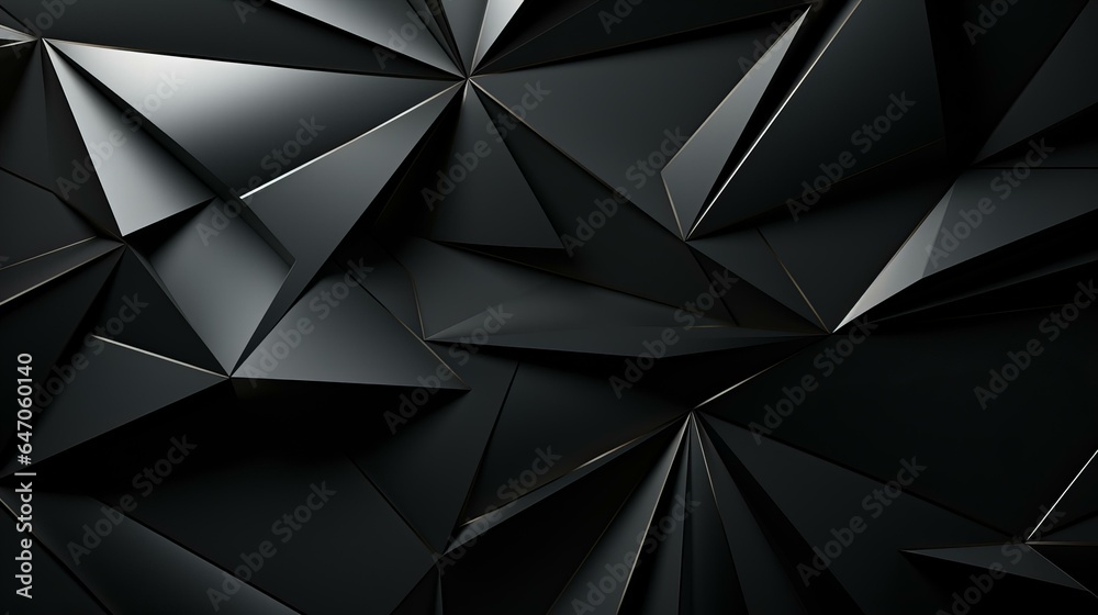 Fototapeta premium 黒色の幾何学的な背景