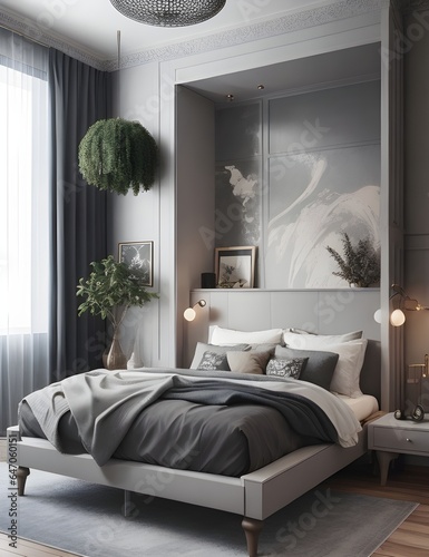 A bedroom design
