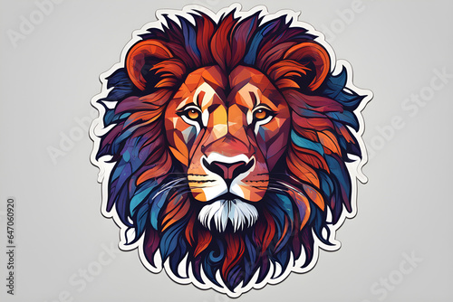 Lion Head Mascot Logo for Esport. Lion T-shirt Design. Lion Logo. Lion Sticker