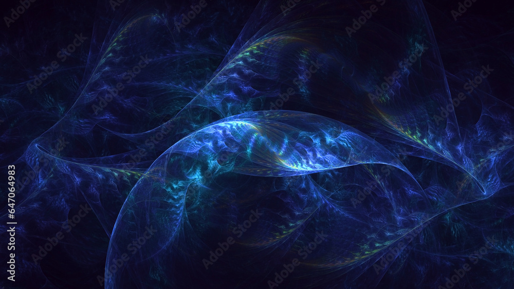 3D manual rendering abstract colorful fractal light background
