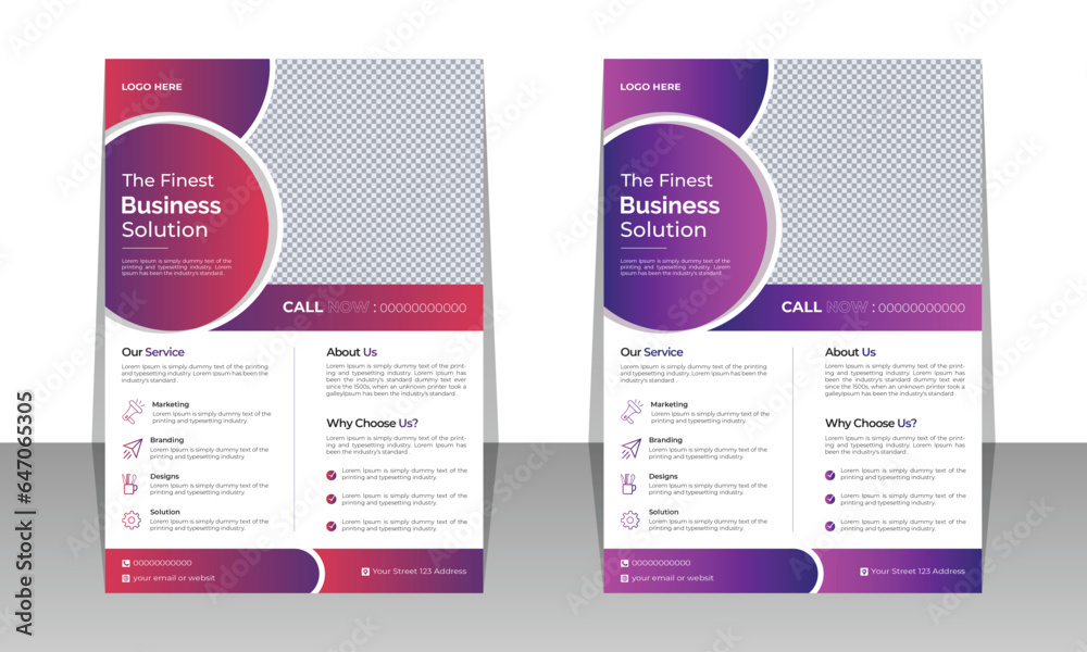 Business Flyer Design Template for your business advertisements. Business Flyer Design, Marketing Agency Flyer Template.