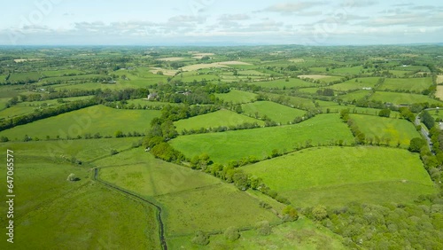 Greenery of Cootehill county Cavan Ireland aerial drone photo