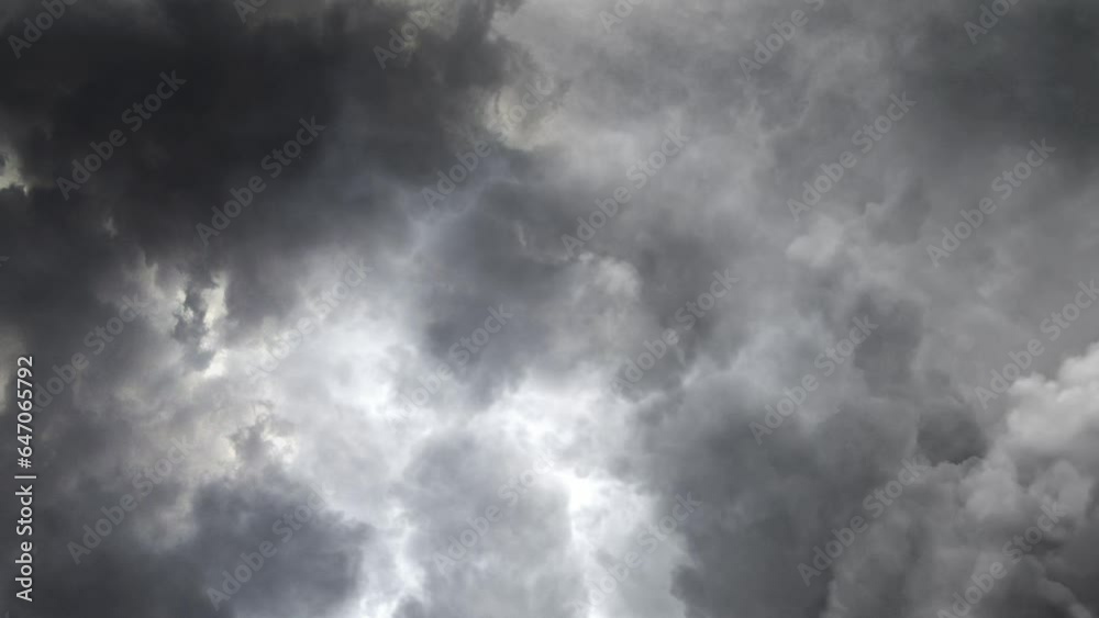 Supercell thunderstorm with dramatic storm clouds video background Supercell thunderstorm with dramatic storm clouds video background