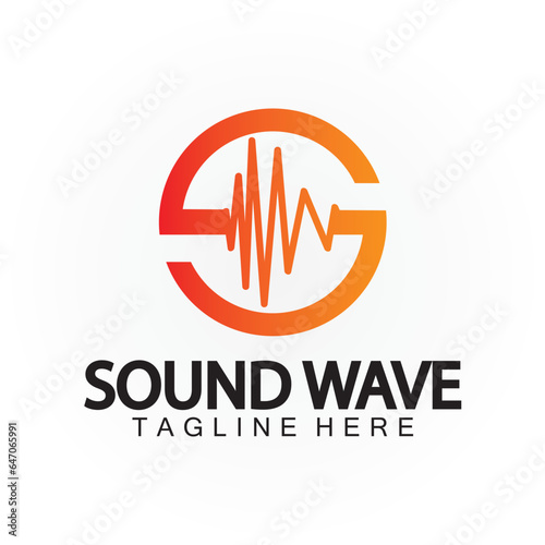 Letter S Sound Music Audio Voice Equalizer Volume Waveform Frequency Colorful Vector Logo Design