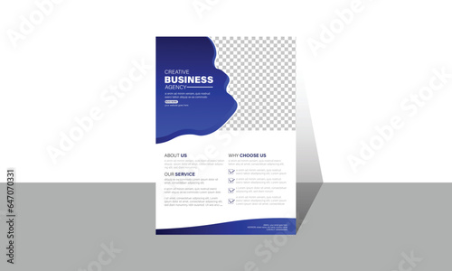 minimal and creative design for flyer template.