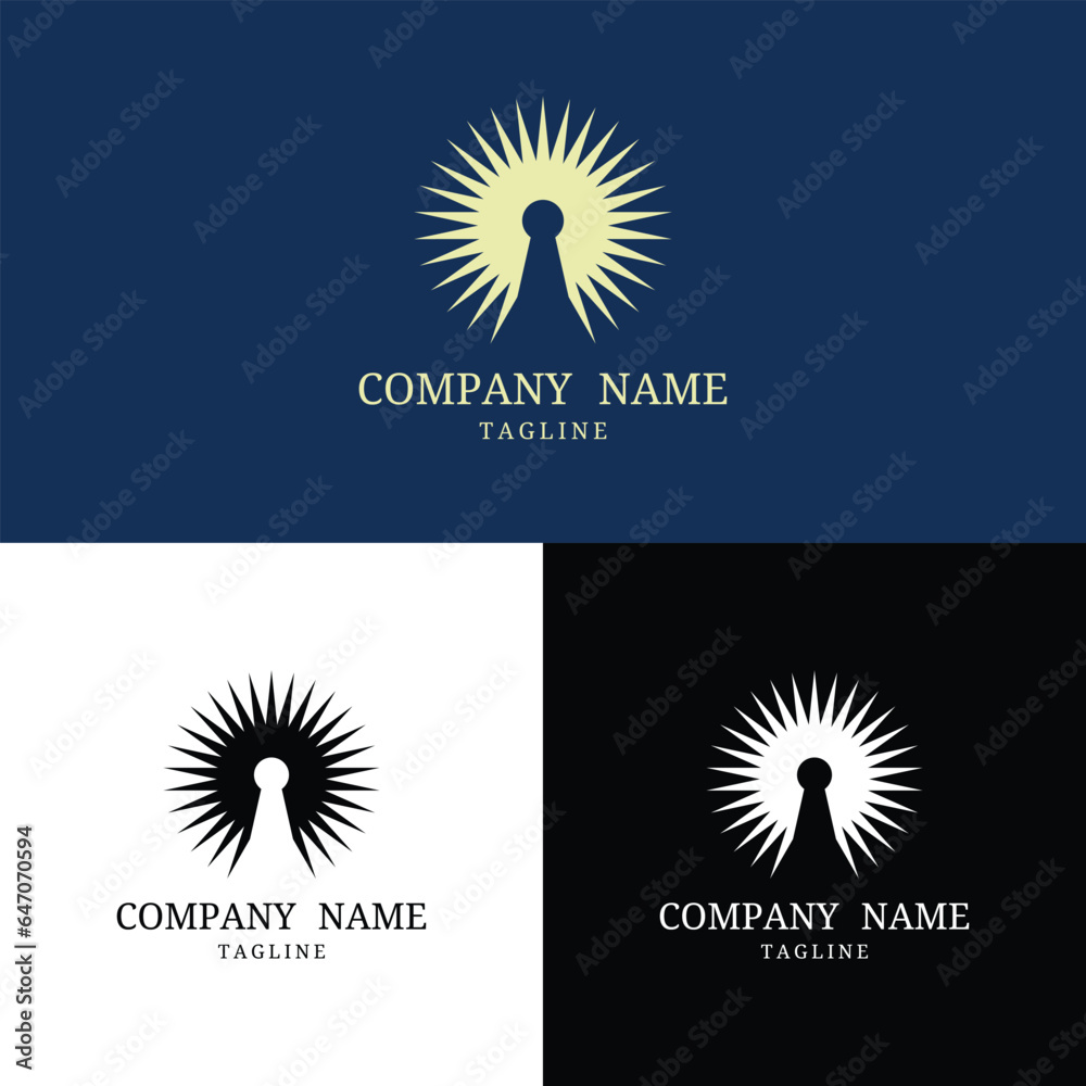 Fototapeta premium vector sun people logo template