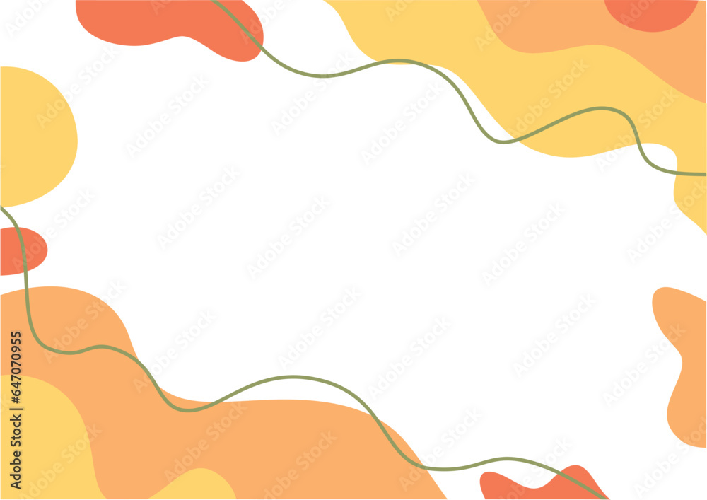 white and yellow fluid shapes abstract background