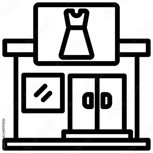 Fashion Boutiques Outline Icon