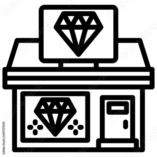 Jewelry Stores Outline Icon