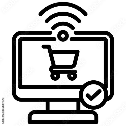Online Retailers Outline Icon