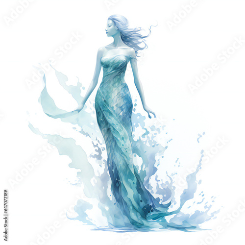 mermaid in water