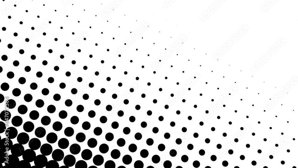 Black polka dot abstract background.
Loopable animation for background.
