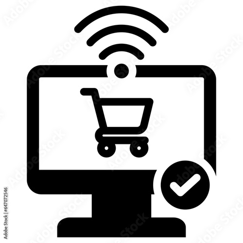 Online Retailers Glyph Icon