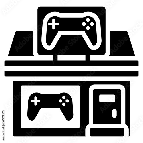 Gaming Stores Glyph Icon