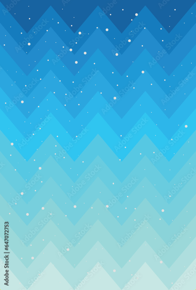 Abstract blue vector background with snowflakes. Vector illustration