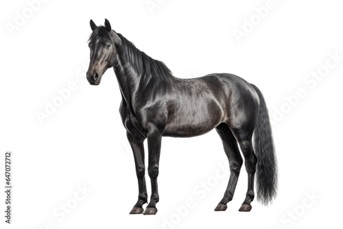 Holsteiner horse isolated on transparent background.