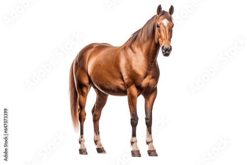 Quarter horse isolated on transparent background. photo