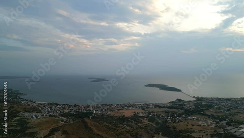 Views from a small sea town Urla Cesmealti izmir gelinkaya. High quality FullHD footage photo