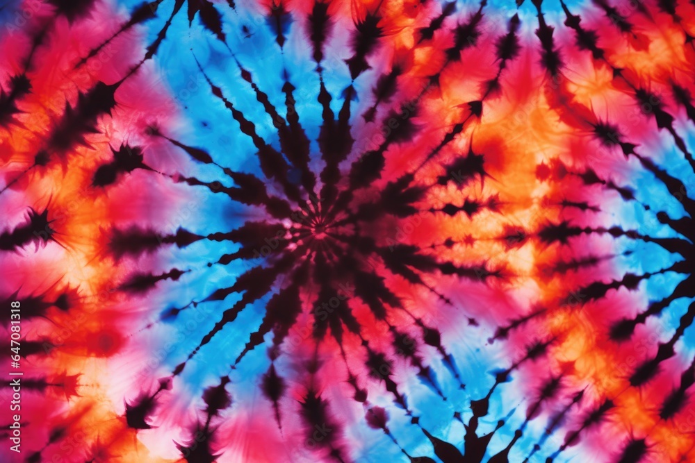 Obraz premium Colorful tie dye watercolor background