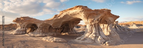Aweinspiring Natural Rock Formations In A Desert Landscape Rock Formations, Desert Landscape, Unique Beauty, Unusual Shapes, Wind Erosion, Weathering, Rare Fossils