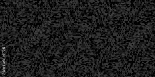 Abstract small gray and balck triagnle background. Abstract geometric pattern gray and black Polygon Mosaic triangle Background, business and corporate backdrop background.