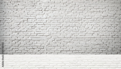 White brick wall backdrop, photorealistic of the interior, suitable for using in photo manipulations or as a Zoom virtual background vector Illustration.