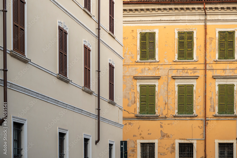 Naklejka premium the streets of brascia italy