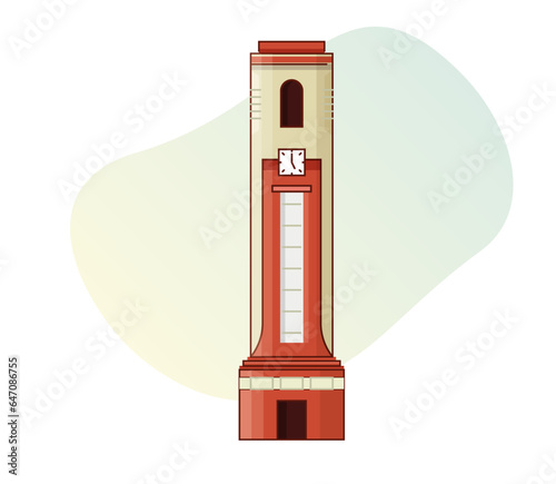Dehradun City - Clock Tower -  Icon Illustration