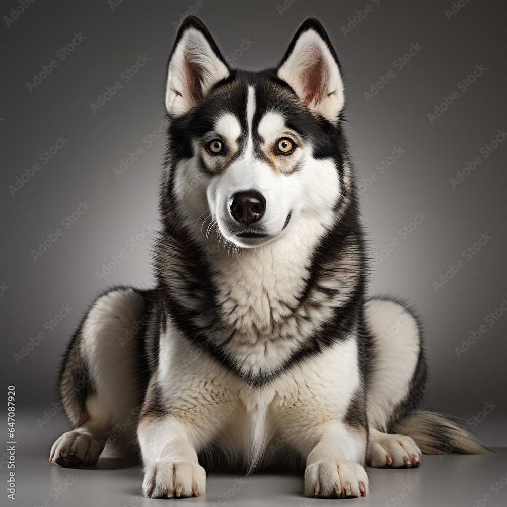 Cute Siberian Husky Dog