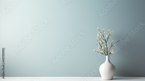 white vase on the wall