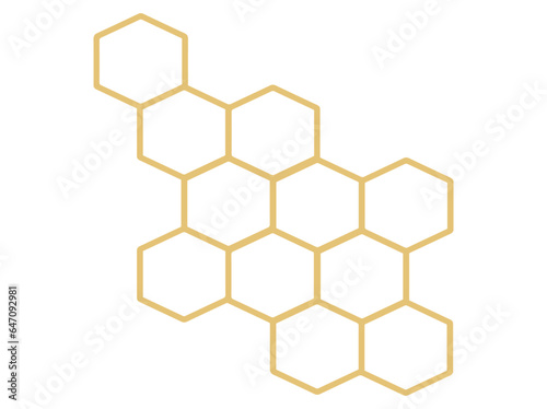 Honeycomb Pattern Cells Illustration
