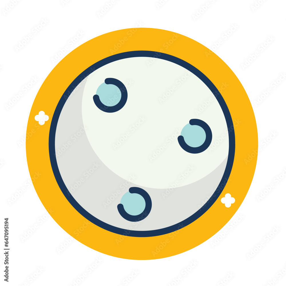 moon of space vector illustration icon moon of space vector illustration icon