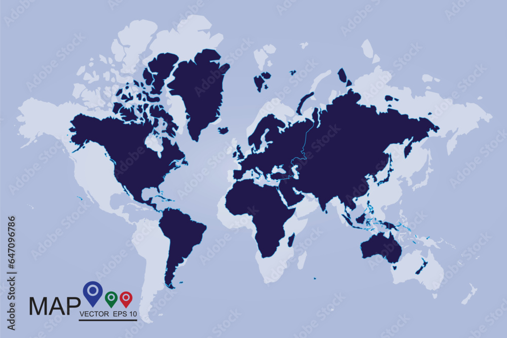 Obraz premium world map
