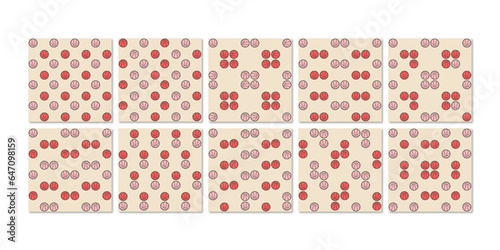 Beautiful seamless pattern vector illustration of basketball on white background