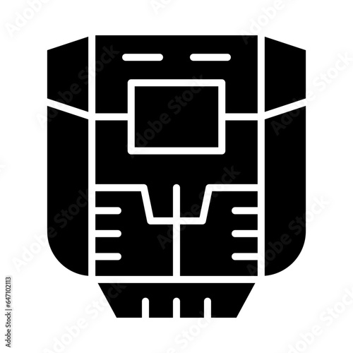 Cryogenic Chamber Glyph Glyph Icon Design