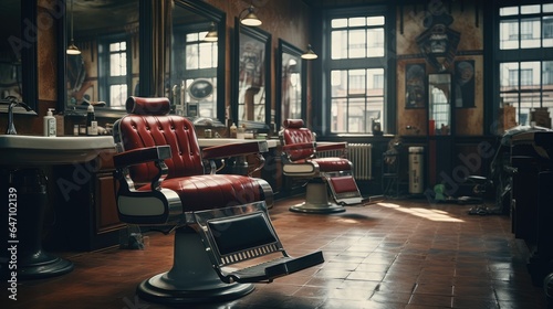 Barbershop room, AI generated Image © musa