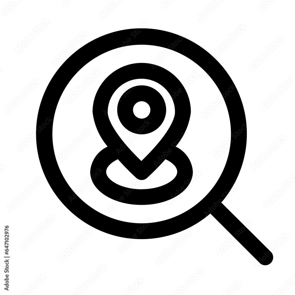 finding of navigation and schedule outline icon finding of navigation and schedule outline icon