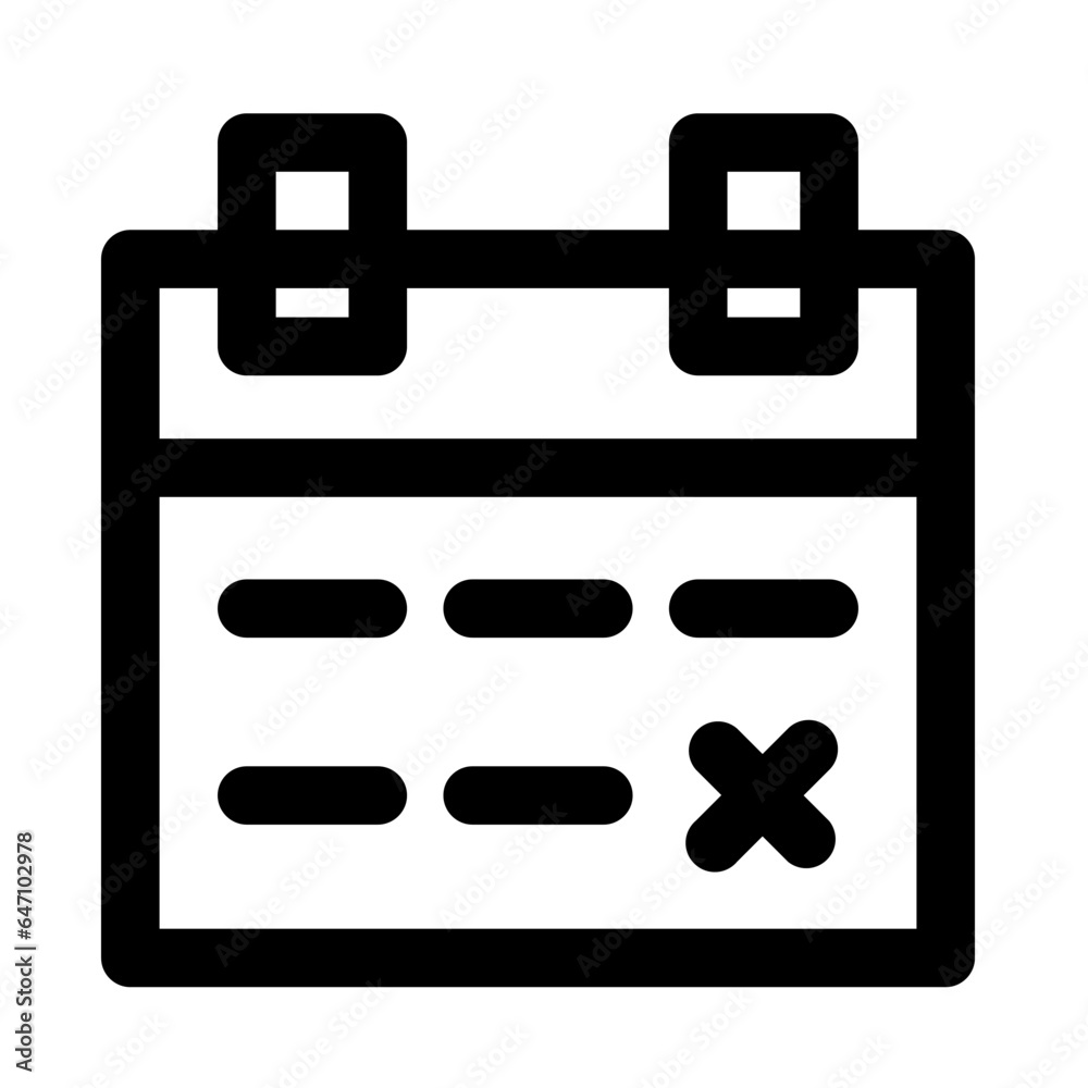 calendar of navigation and schedule outline icon calendar of navigation and schedule outline icon