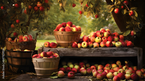 Experience the abundance of a fruitful orchard in vivid detail. The photography reveals the laden fruit trees, the vibrant colors of apples and pears, and the contented smiles of farmers.
