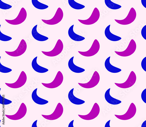 Pattern with colored shapes on a light background. Design for fabric, paper, website
