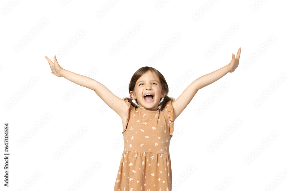 PNG,happy little girl, isolated on white background PNG,happy little girl, isolated on white background