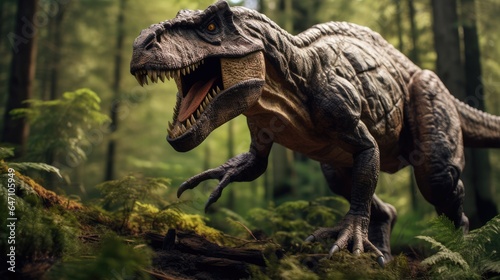 T-rex in the forest  AI generated Image