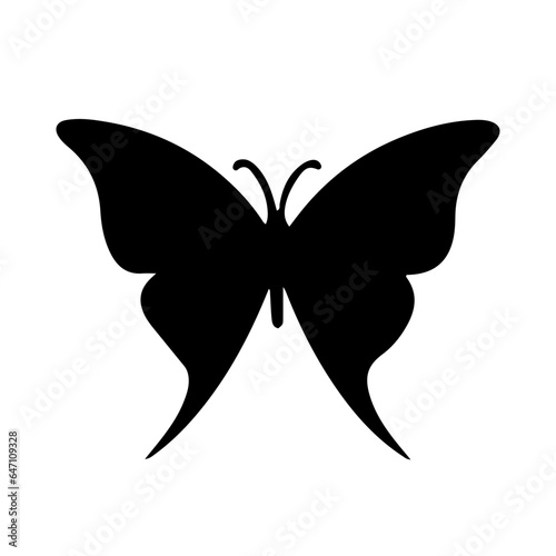 Butterfly Silhouette Element