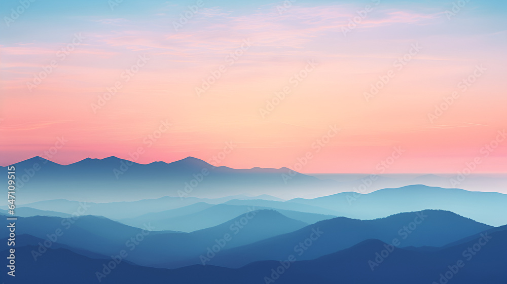 sunrise over mountains