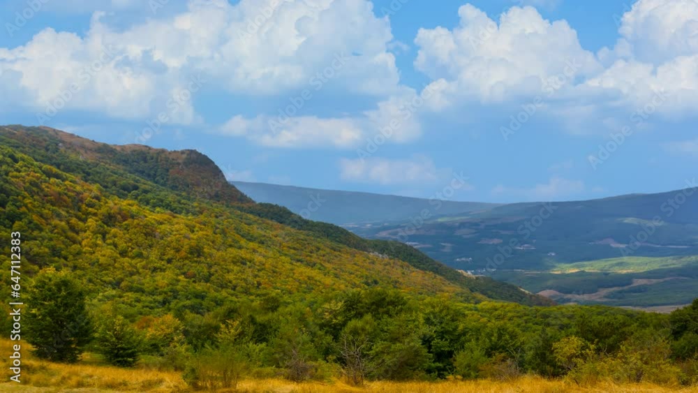 green mountain valley under a dense cloudy sky time lapse scene green mountain valley under a dense cloudy sky time lapse scene