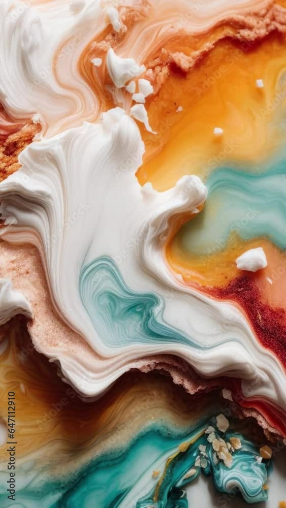 Abstract Color Liquid Animation Background