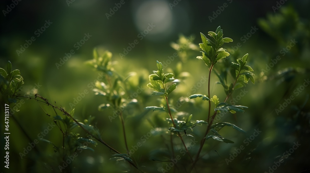 Macro Photography of Plants Cinematic. Created with Generative AI Technology Macro Photography of Plants Cinematic. Created with Generative AI Technology
