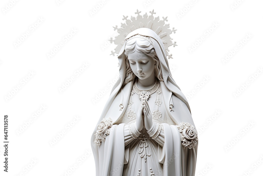 Porcelain Virgin Mary Statue